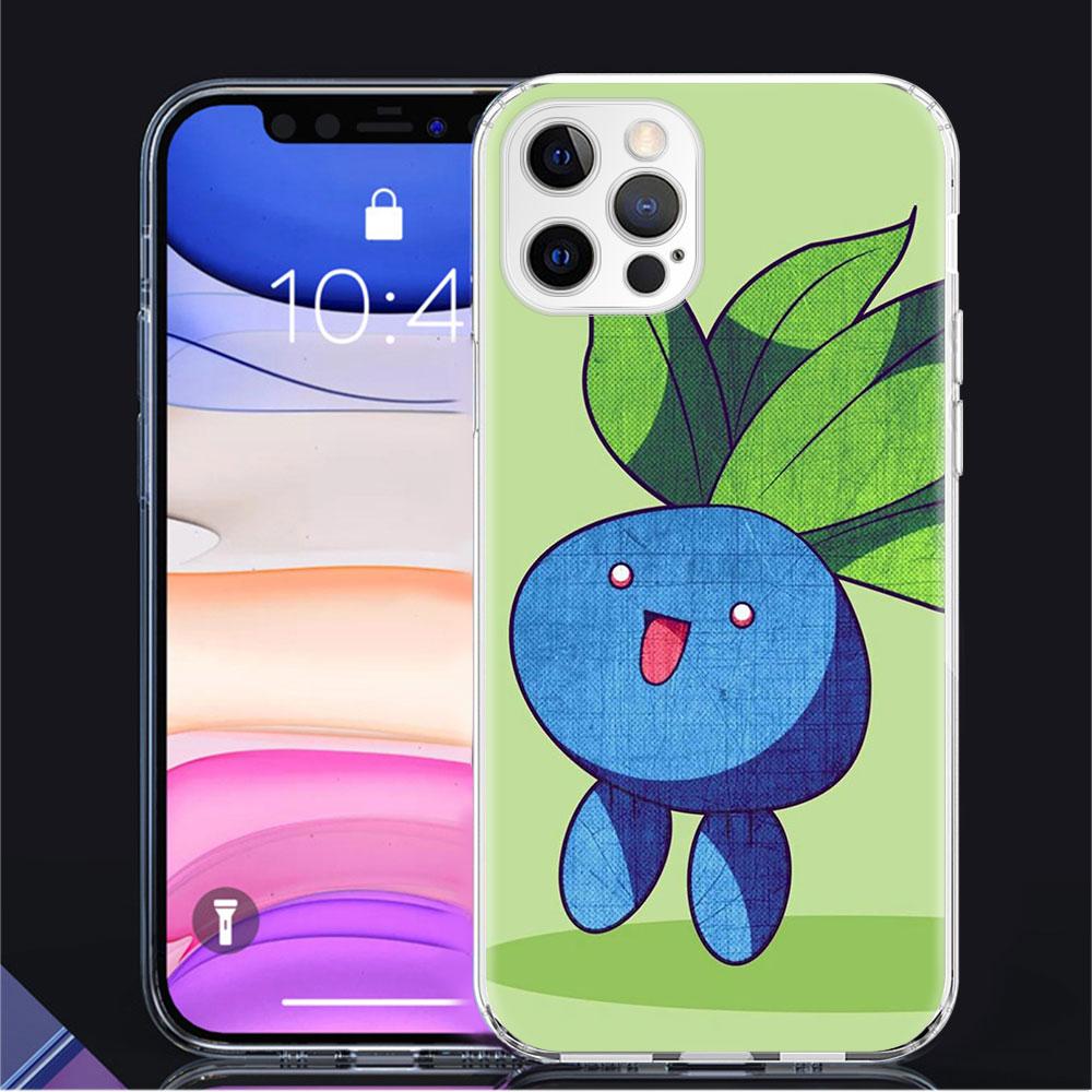 Clear Case For Apple iPhone 11 14 13 Pro 12 7 8 Plus SE 2022 XR X XS Max 6 6S 14Pro Silicone Phone Cover Retro Anime Pokemon