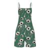 Women’s Casual And Fashionable Sleeveless Camisole With Pocket Jumpsuit Shorts Jumpsuit Shorts
