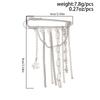 Ingemark Trendy Exquisite Star Pendant Tassel Brooch Women Creative Sliver Color Dress Suit Collar Pins Clip New Year Jewelry