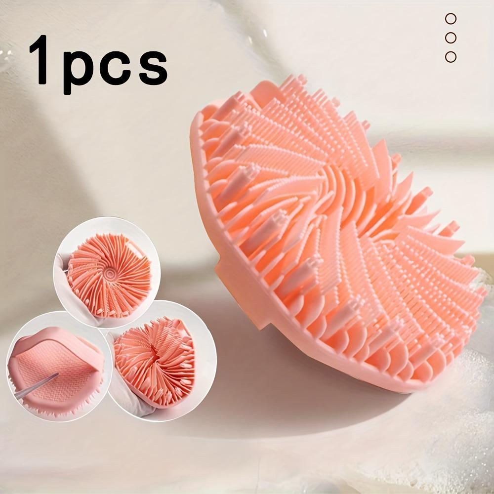 Bade Weiche Silikon Rückenbürste Badedusche Schwamm Schrubbbürste mit Griff Peeling Schrubben Hautmassagegerät Peelingbürsten