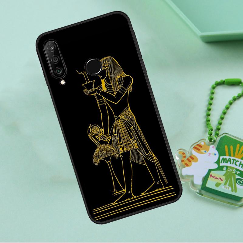 Egypt Nefertiti Anubis Ankh For Huawei Nova 12i 12s 7i 8i 11i 9 10 SE Y90 Y60 Y70 Y72 Y61 Y91 P30 P40 Lite P60 Pro Case