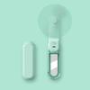 4-in-1 USB Rechargeable Multi-Functional Mini Fan with Phone Holder, Mirror, Flashlight, and Three-Speed Settings