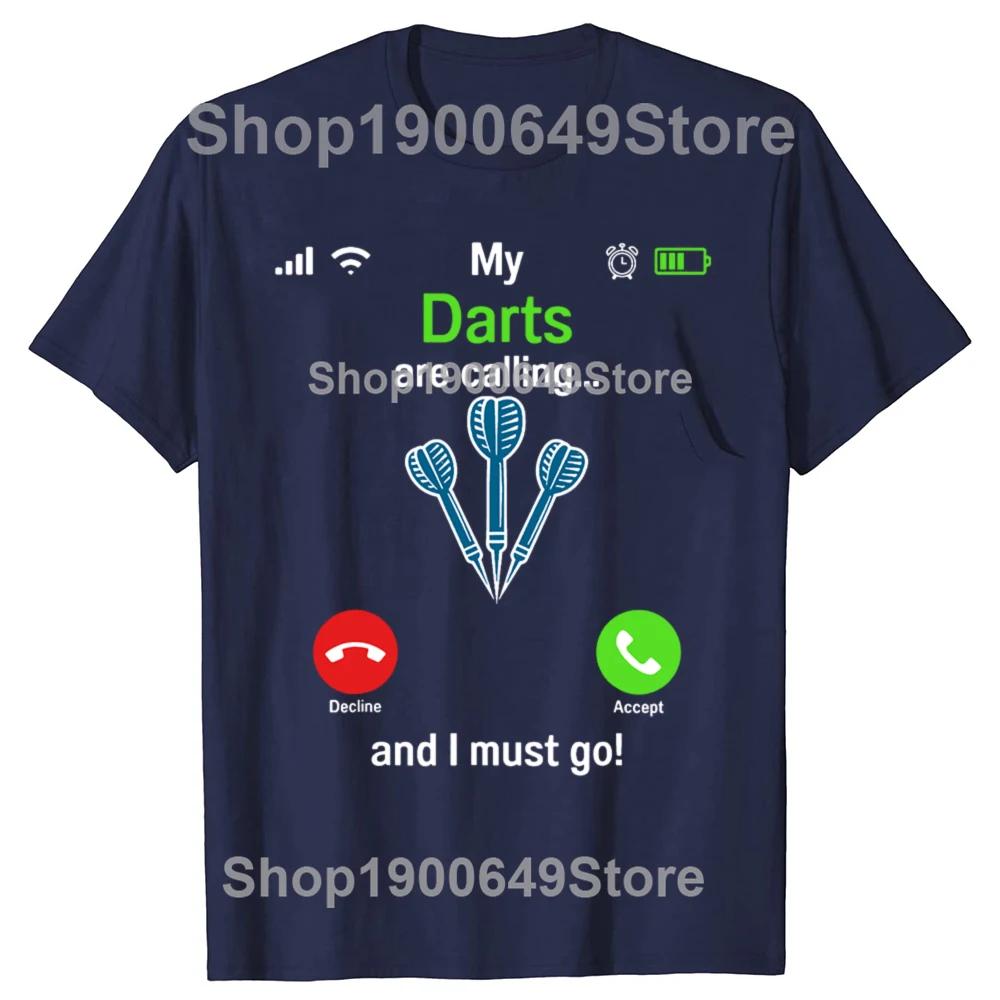 Darts Dartboard Calling Funny Dart Player Team Graphic Tshirts Unisex Casual Tshirt 100 Cotton Loose Oversized T Shirt Summer S