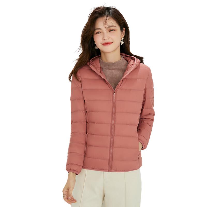 Tri-polar Women s Short Hooded Down Jacket