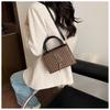 Letter Tassel Trend Fashion Retro Print Fashionable One Shoulder Handbag Small Square Women's Bag