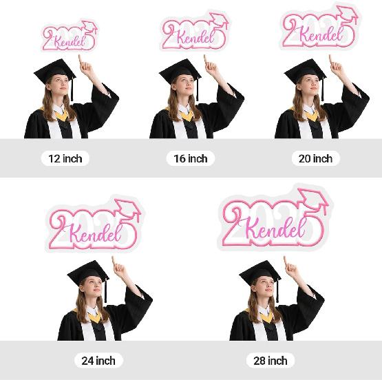 Custom Congrats Grad Neon Sign for Graduates, Personalized Dimmable Graduation Neon Name Gift for Class of 2025, Customizable Congrats Grad LED Light