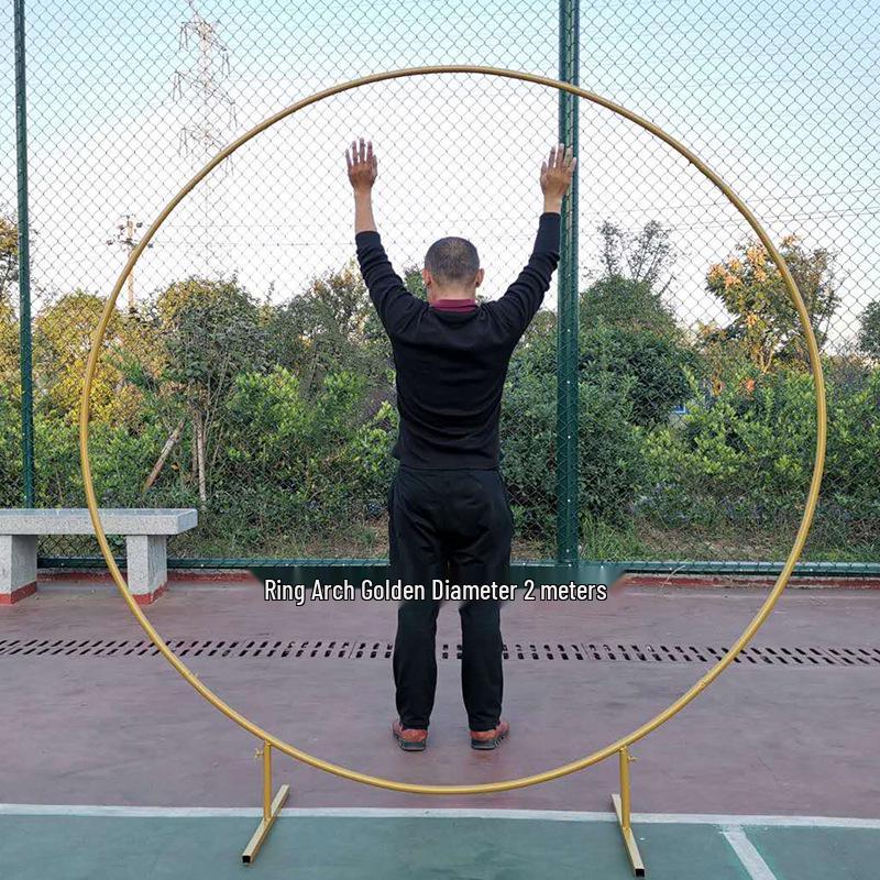 Round Wrought Iron Wedding Arch Decoration Frame