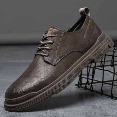 Tooling Men Shoes Brand Cow Leather Leisure Walk Comfortable Sneakers Men Casual Shoes Lace Up Rubber Sole Casual Men'S Shoes