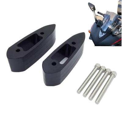 ELIFEPARTS Compatible Yamaha YZF-R25 YZF-R3 Extender Spacer Mirror Riser Extender Adapter Bracket 32mm
