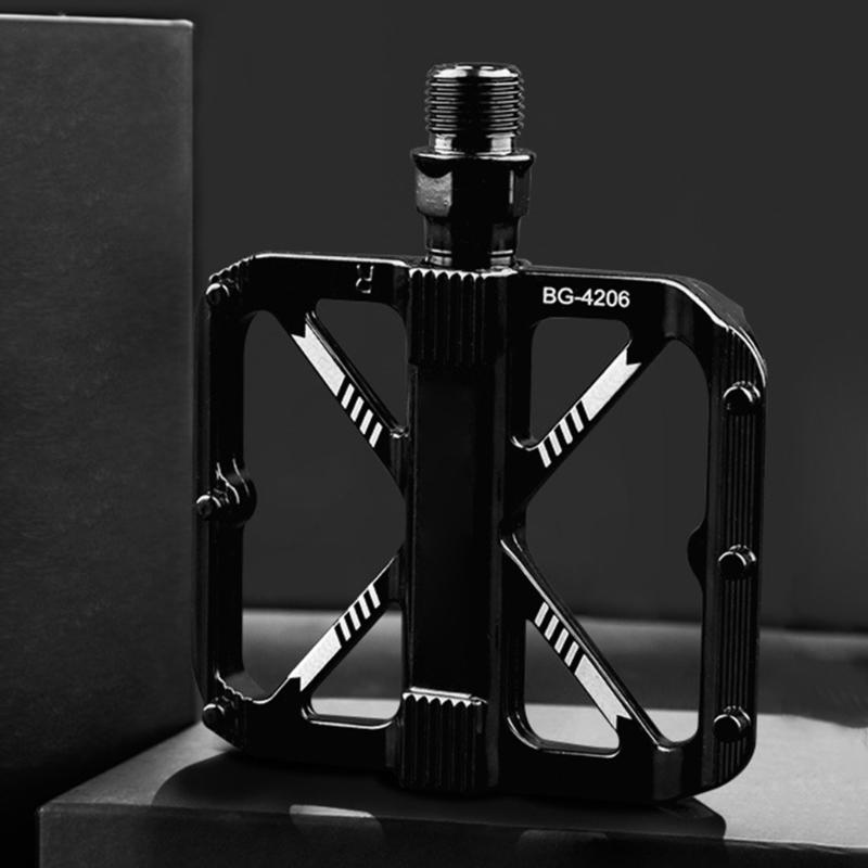 Mountain Bicycles Pedals Flat Pedals Bike Footboards Platform Nonslip Pedals 9/16" Nonslip Wide Platform Bicycles Pedals