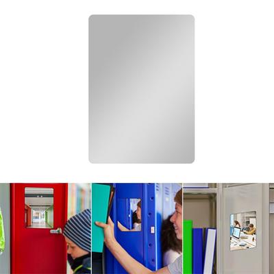 Clear Reflection 5x7in Locker Mirror Magnetic Locker Mirror