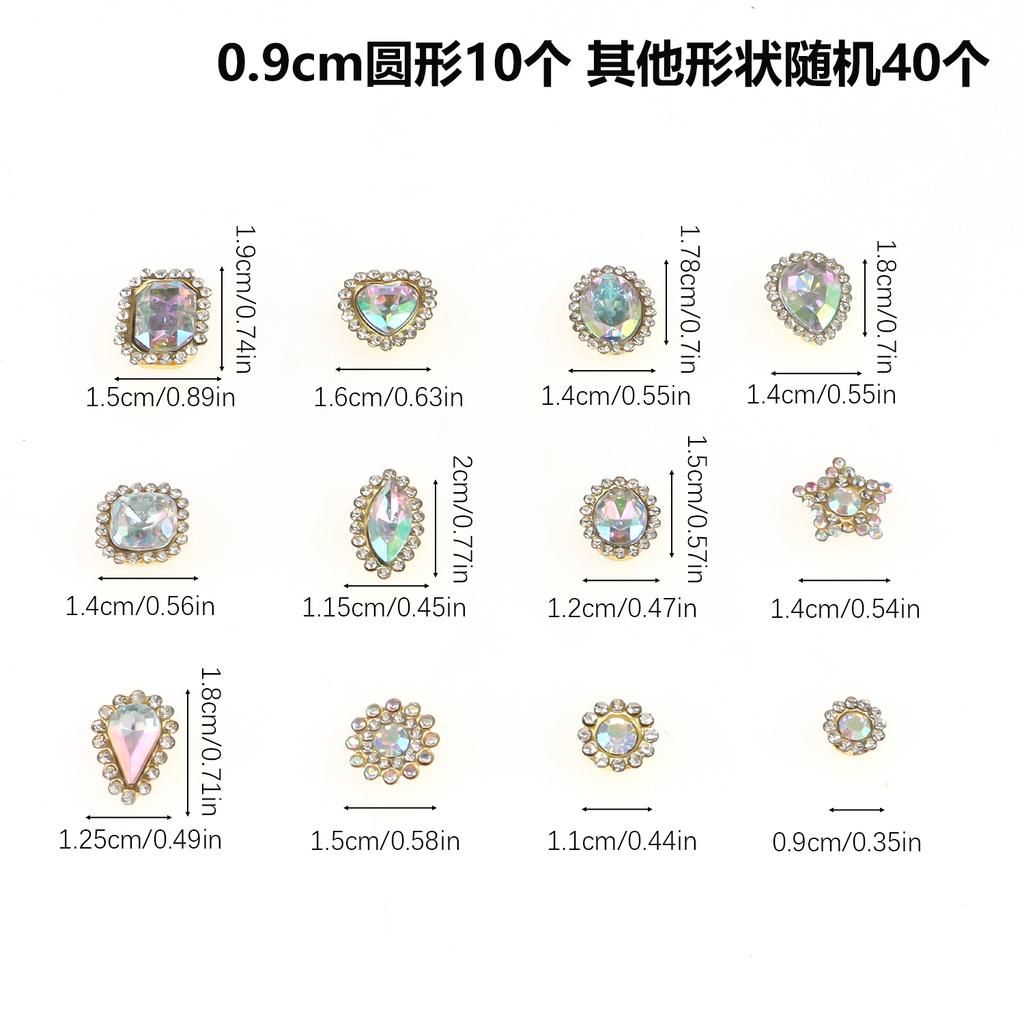 Mixed size sunflower sewing claws, artificial diamonds crystal glass beads buttons gemstones artificial diamonds