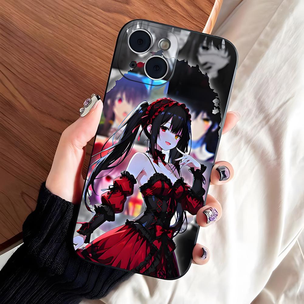 Anime Date A Live Tokisaki Kurumi Cute Phone Case For IPhone 17 Pro Max 16 15 14 Pro Max 13 11 X Xs Xr 8 7Plus Silicone Cover