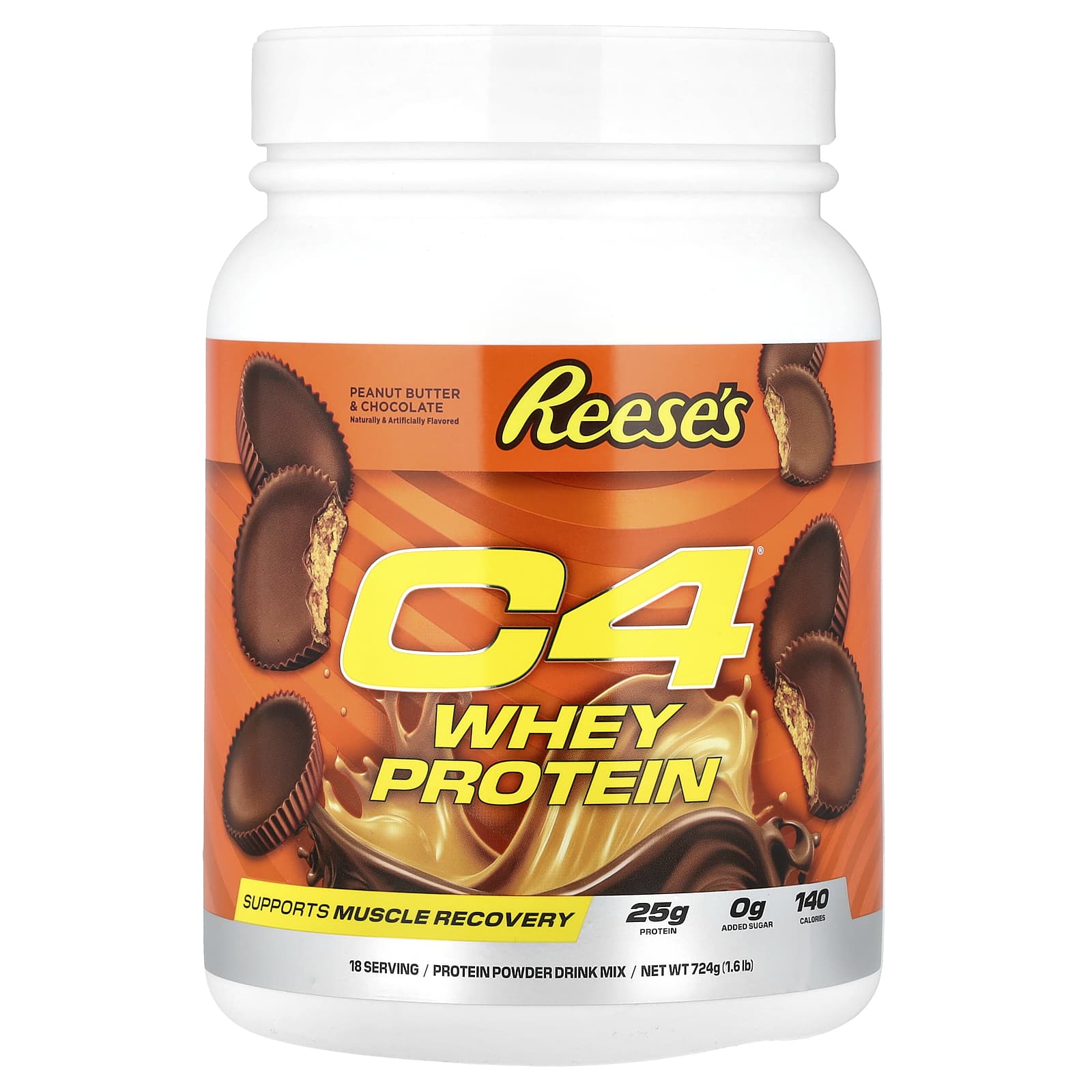 

C4 / Cellucor, C4® Whey Protein, Rease S Peanut Butter & Chocolate, 724G (1.6Lb)
