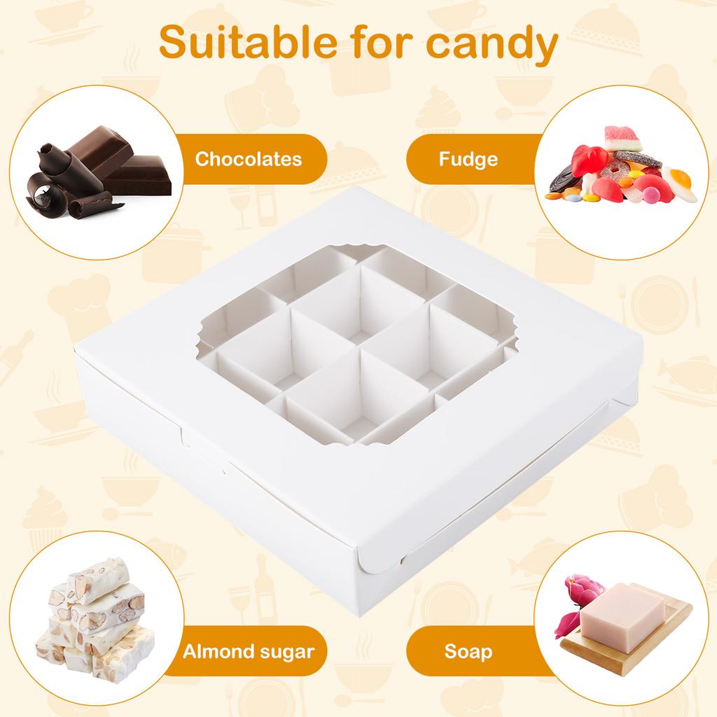 15/20 Pcs Christmas Gift Box Cupcake Boxes Container Chocolate Cake Muffin Gift Packing Bags Xmas Party Decoration New Year 2025