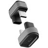 Ezo USB Type-C Adapter U-Shape Design 180 Degree U-Shape Adapter U/U Type USBC Converter USB4 240W 40Gbps 8K/60Hz Thunderbolt 3/4