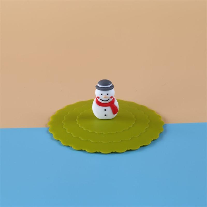 Silicone Universal Wave-shaped Cup Lid Soft Cover Dust-proof Food-grade Mug Daily Student Supplies