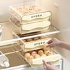 Double-Layer Transparent Egg Storage Drawer for Refrigerator