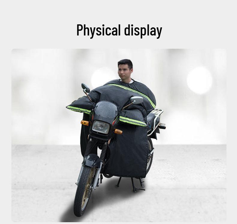 Herren Fleecegefütterte Wasserdichte Elektrische Motorrad Winter Windschutzscheibe