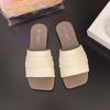 Flat heel one-word drag fashionable outer wear new summer versatile seaside casual cool slippers
