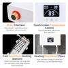 Mini Electric Tankless Water Heater with Remote Control Digital Display 3000W 220V Constant Temperature Instant Hot Water Heater