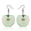 Cute Fruit Acrylic Earrings Set Strawberry Watermelon Tomato Kiwi Orange Drop Dangle Earrings For Women Fashion Fun Jewelry