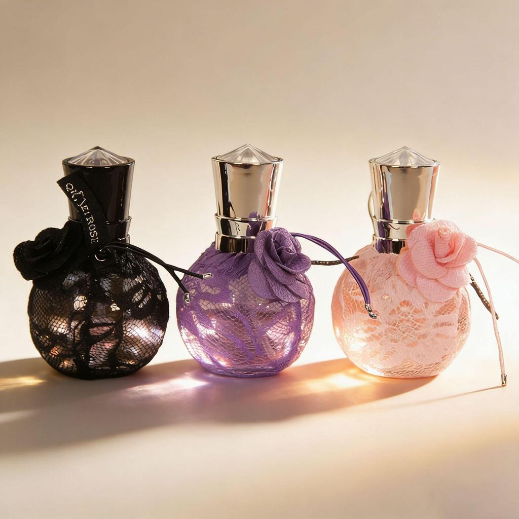 Cross Lace Rose Women's Perfume 60ml - Long-lasting Fresh Floral Fruity Scent, Temptation of Love Goddess Fragrance