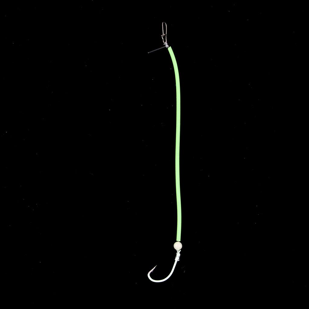 10 Pcs Anti Bright Hair Rigs Carp Fishing Barbed Hook 4 Size