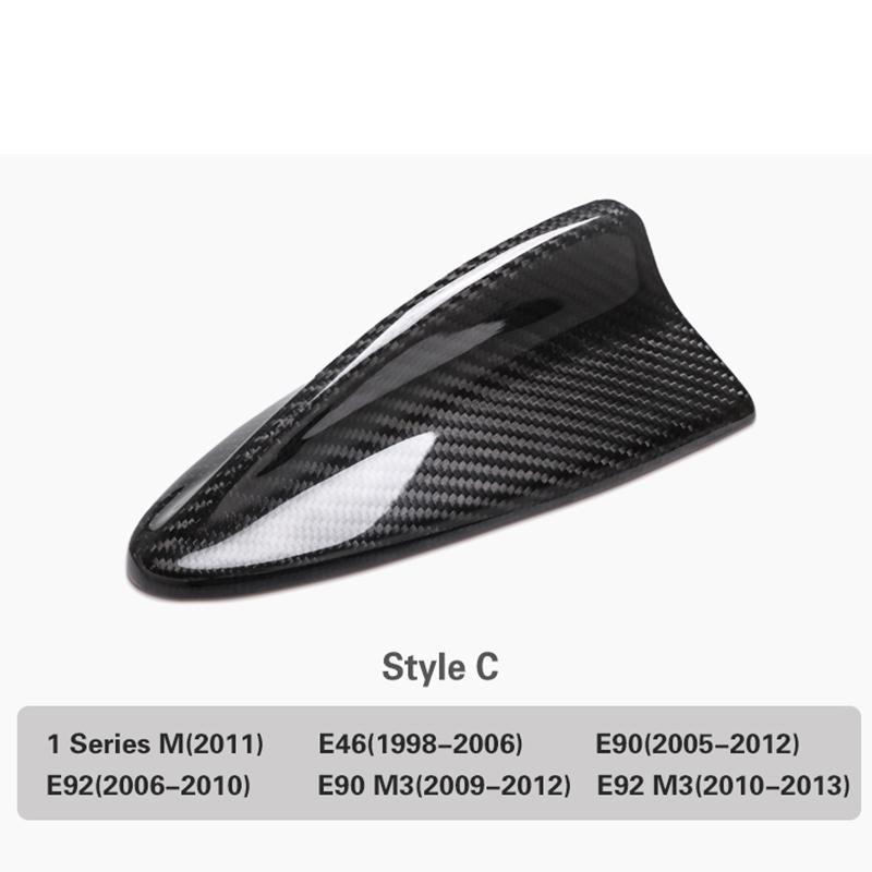 Fibră de carbon pentru BMW E90 E92 E70 G30 F10 F20 F25 F30 M2 X4 X5 X6 Accesorii pentru stilul mașinii Antenă antenă cu aripioare de rechin pentru acoperiș