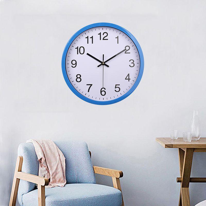 12-inch Quartz Silent Wall Clock Creative Simple Home Round Living Room Clock Design