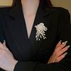 Modna ręcznie tkana broszka z koralików perłowych dla kobiet, w stylu vintage, z osobowością, kolczyki z imitacji pereł, biżuteria na imprezę