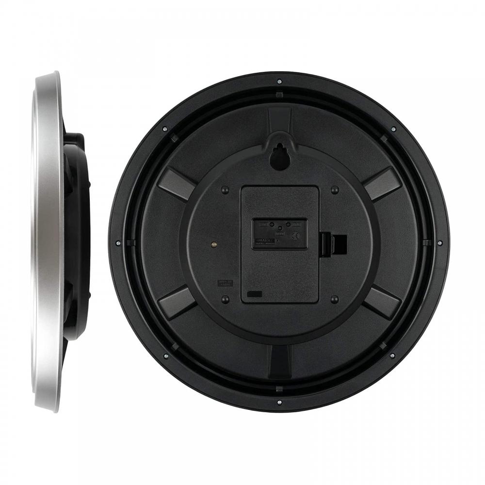 Casio Wall Clock Radio Silver Diameter 32.4cm Analog IQ-1005J-8JF