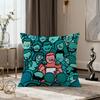 Art Design JJean JJullien Fun cushion cover soft Comfort Pillowcase for Sofa nap Living Room party Home pet Decor Pillowcover