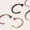 Stainless Steel C-rod Horseshoe Ring Puncture Jewelry Nail U-shaped Nose Ring