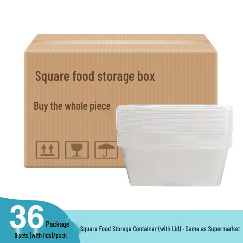 

Meiliya Disposable Square Plastic Food Containers