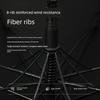 Storm-Resistant Umbrella with Long Handle for Men, Large Rain Umbrella, Reinforced, Sturdy and Durable, Fiber Straight Umbrella, Enlarged