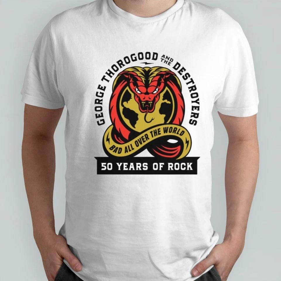 New George Thorogood And The Destroyer Cotton  Gift For Fans White BL1567 Unisex T-Shirt L