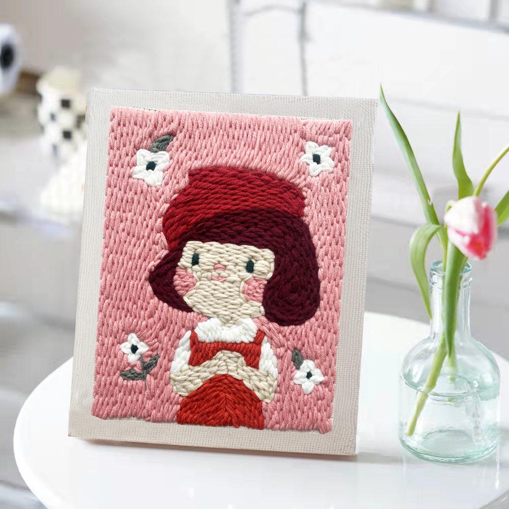 DIY Punch Needle Embroidery Kit: Russian Yarn Decorative Painting