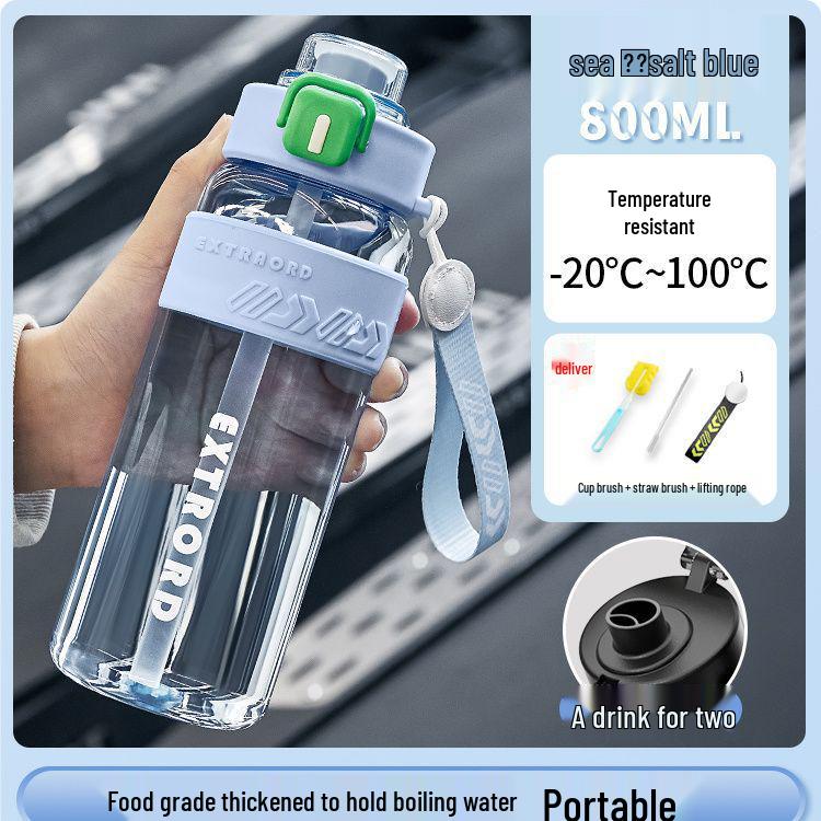2025 Summer Portable Sports Water Bottle for Boys - High Temperature Resistant, Large Capacity, Ideal for Fitness and Outdoor Activities