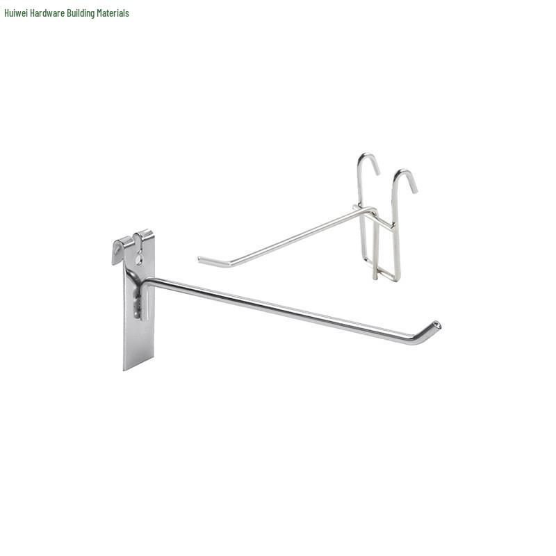 Wire Mesh Shelf Hooks - Pack of 50: Grid Panel Ornament Hooks for Hanging Mobile Phone Accessories in Supermarkets