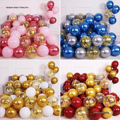 Macaron Metallic Balloons for Birthday Proposals & Room Decorations