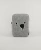 Kimhachan Fluffy Hachan Ipad Pouch - Gray