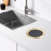 Coperchio Bidone Spazzatura Cucina Acciaio Inox Foro Rotondo Incassato Grommet Coperchio Tappo Chiusura Sottopiano per Spazzatura Sostituzione