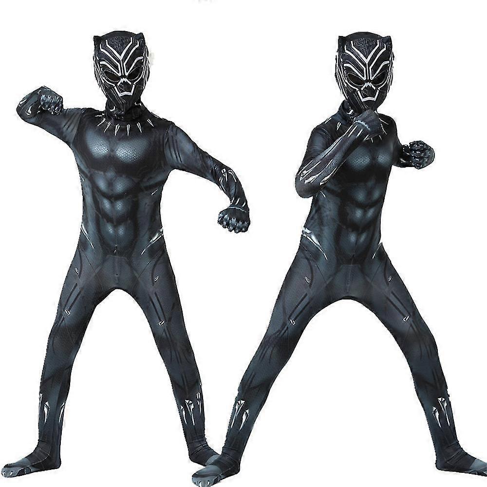 Tuta Cosplay Performance Pantera Nera Costume di Halloween Supereroe Per Bambini Ragazzi Uomini E