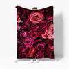 Rose Blanket, Soft Cozy Floral Throw Blanket Gift for Girl Women, Fuzzy Comfy Flannel Blanket for Couch,Travel,Bed,House Decor