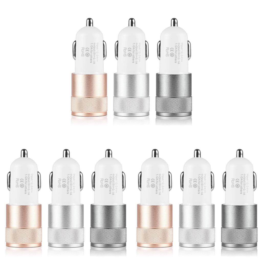 Dual Usb Led Port 21a Fast Car Charger Adapter For Iphone Ipad Galaxy Samsung