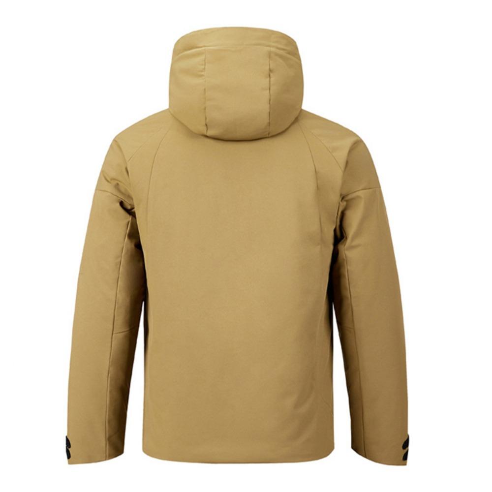 Autumn and Winter Fashionable Trendy Waterproof Warm Hooded Work Jacket Men's Casual Loose Sports Large Size High Quality Coat