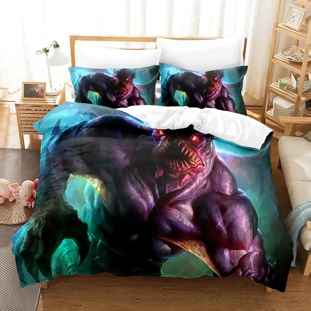 3D Tisk Hra Dota 2 Ložní Set Jednolůžko Dvoulůžko Queen King Size Povlak na přikrývku Anime Ložní prádlo pro Dospělé Povlak na přikrývku Povlak na polštář