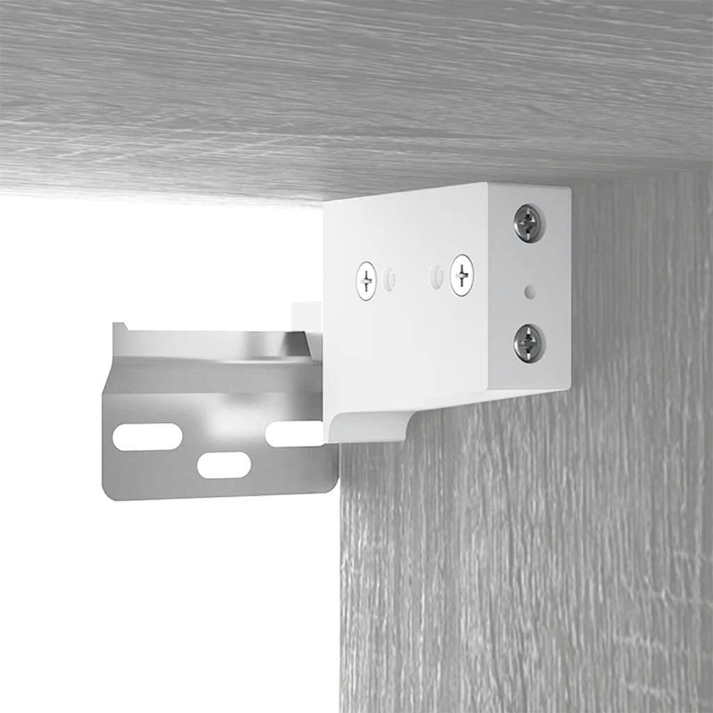 Wall Mounted TV Cabinets Set of 3 Grey Sonoma 80 X 34.5 X 40 Cm