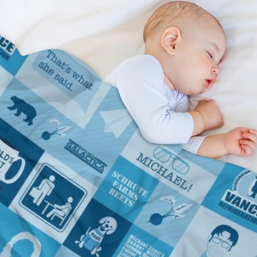 The Office Throw Blanket bed plaid Sofa Quilt Bed covers christmas gifts Blankets